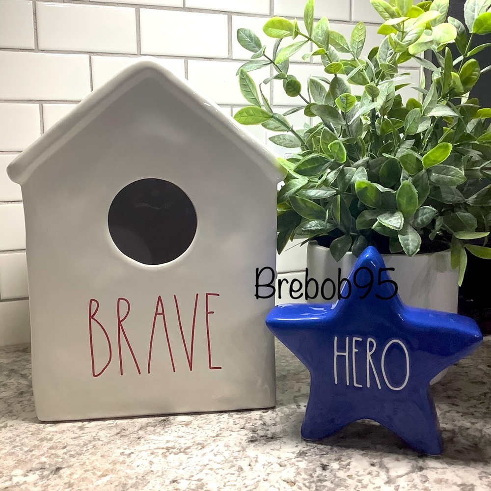 Rae Dunn BRAVE Birdhouse